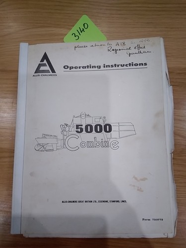 Allis chalmers 5000 combine - allis,
