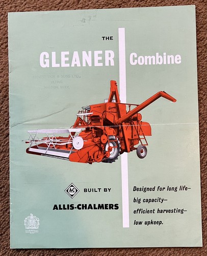 Allis chalmers combine tractor - chalmers,