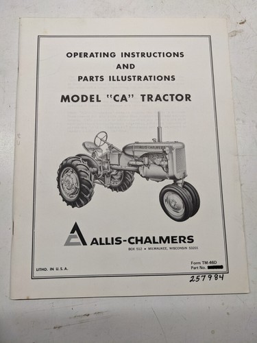 Allis chalmers operator - chalmers,