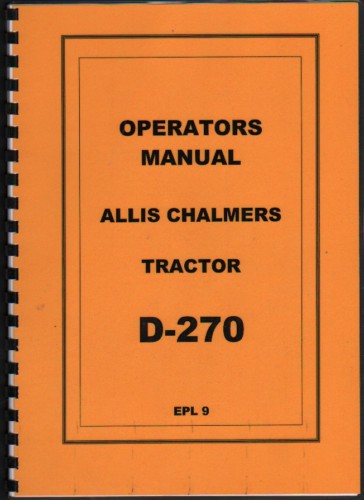 Allis chalmers 270 tractor - allis-chalmers,
