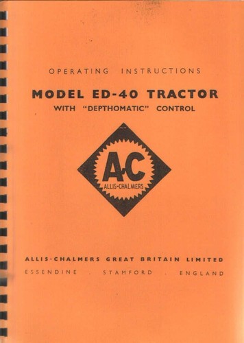 Allis chalmers tractor 40 - allis,
