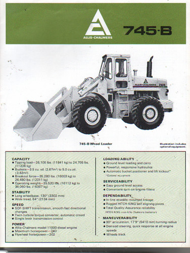 Allis chalmers 745 wheel - allis-chalmers, "745-b"