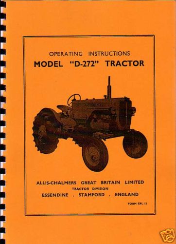 Allis chalmers 272 tractor - allis-chalmers,
