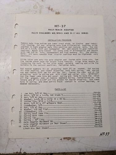 Arps half track - half, part