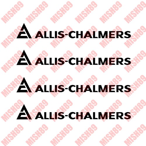 Allis chalmers decals - chalmers,